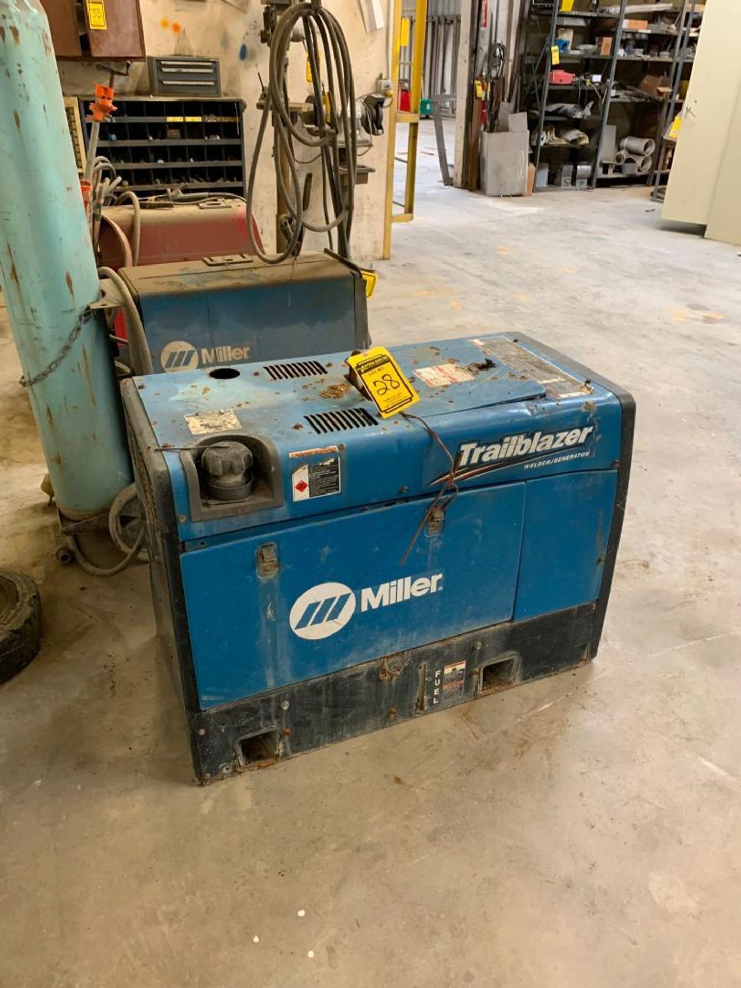 Miller Trailblazer 325 Welder/Generator, Gasoline, DC Welder, 12,000-Watt Generator, S/N MF380821R - Image 2 of 3