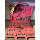 Tap & Die Set, Taps, Drill Bits in Organizer