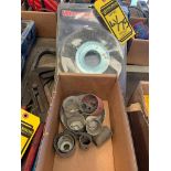 Box of Assorted Hole Saws & 8" Wire Wheel