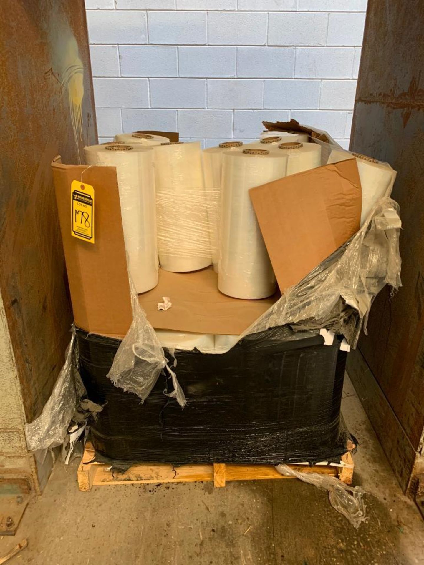 (1) Full Pallet of Stretch Wrap, (1) Partial Pallet of Stretch Wrap