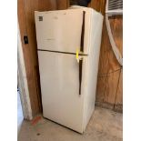 Whirlpool Refrigerator, Toshiba Microwave, Steel Frame Picnic Table, & Furniture in Connected Office