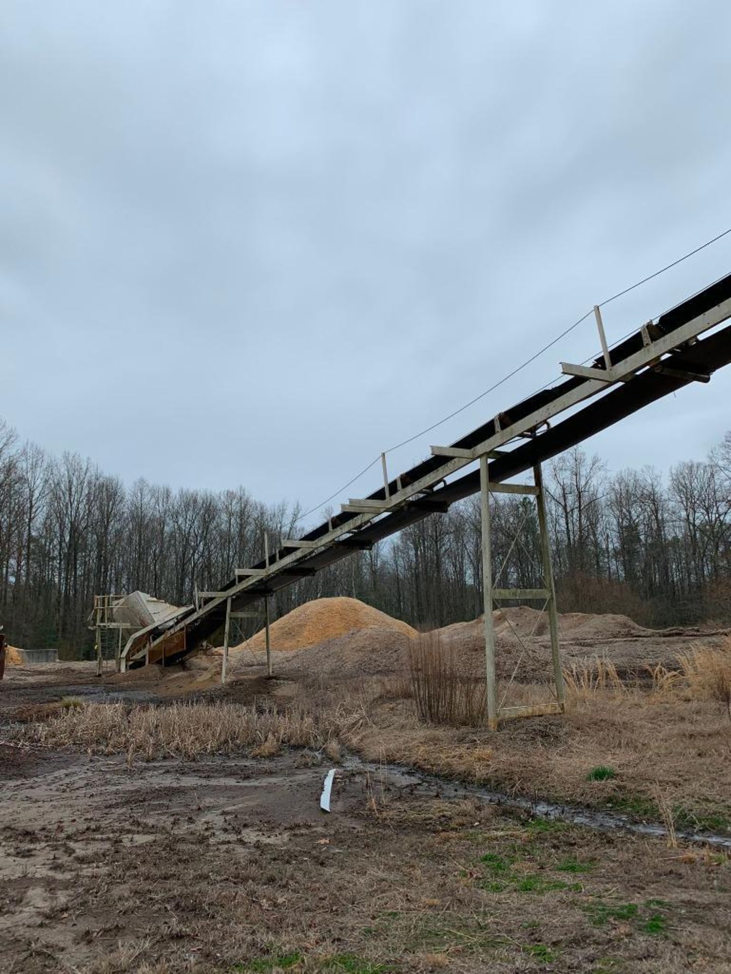 Chip Conveyor w/ Load Hopper, Approx. 236' L - Image 4 of 7