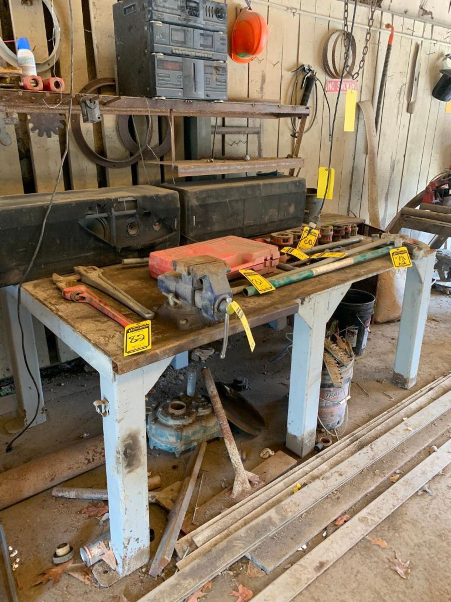 Steel Table w/ Wilton 5-1/2" Bench Vice