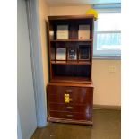 Folding Table, Dresser, Shelf Unit, Chair, & Mops