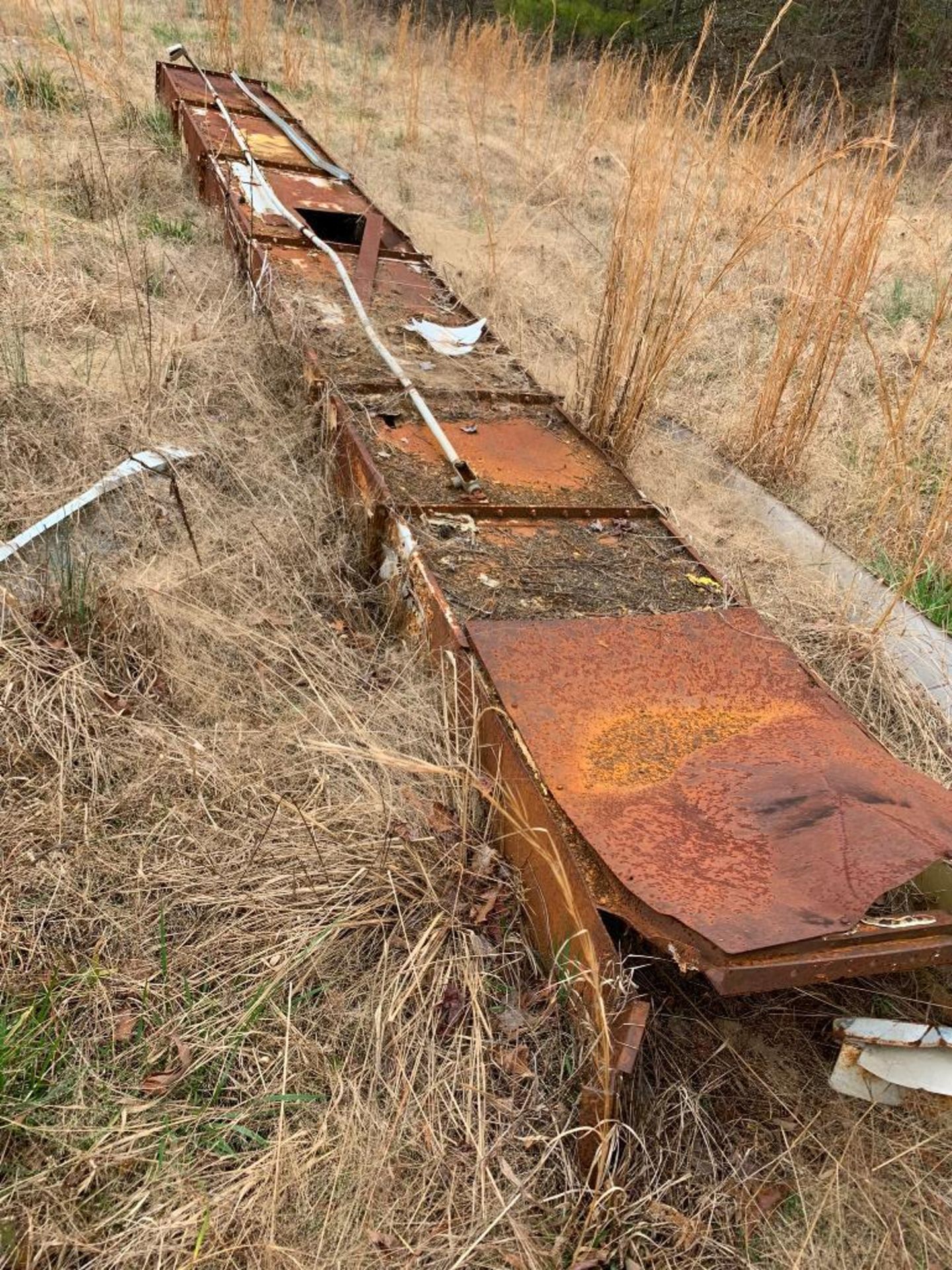 Scrap Content Along Woodline: (3) Sheds, Ducting, Terex Machine Part, Drag Line Bucket, Siding, Rota - Image 29 of 31