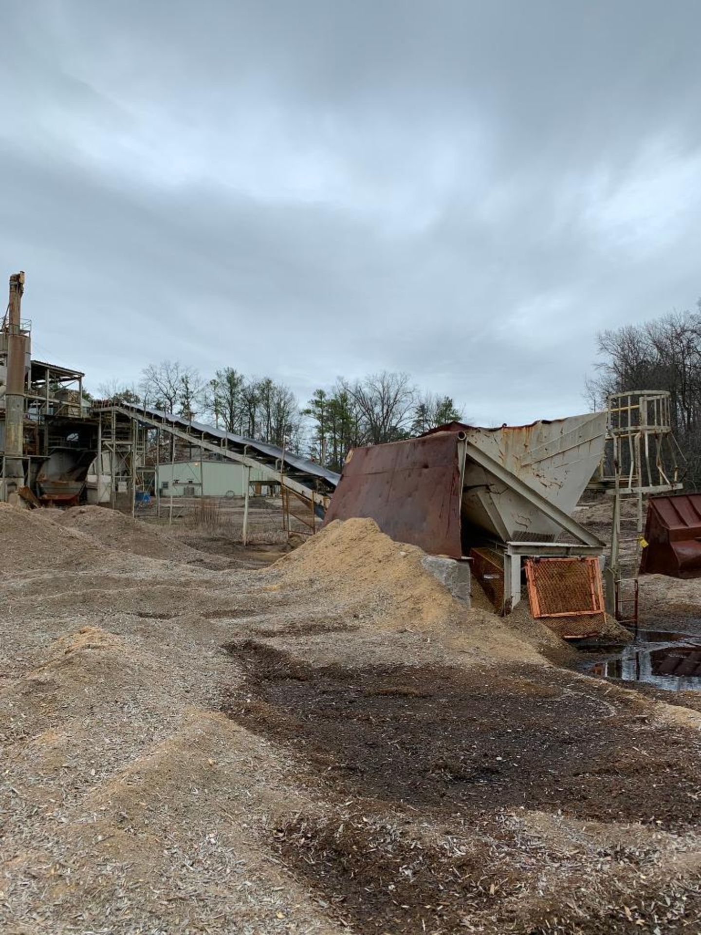 Chip Conveyor w/ Load Hopper, Approx. 236' L