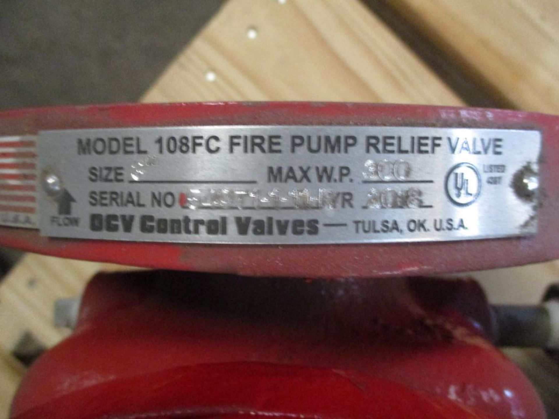 (8) OCV 3" Fire Pump Relief Valves, Model 108FC (New) - Image 4 of 4