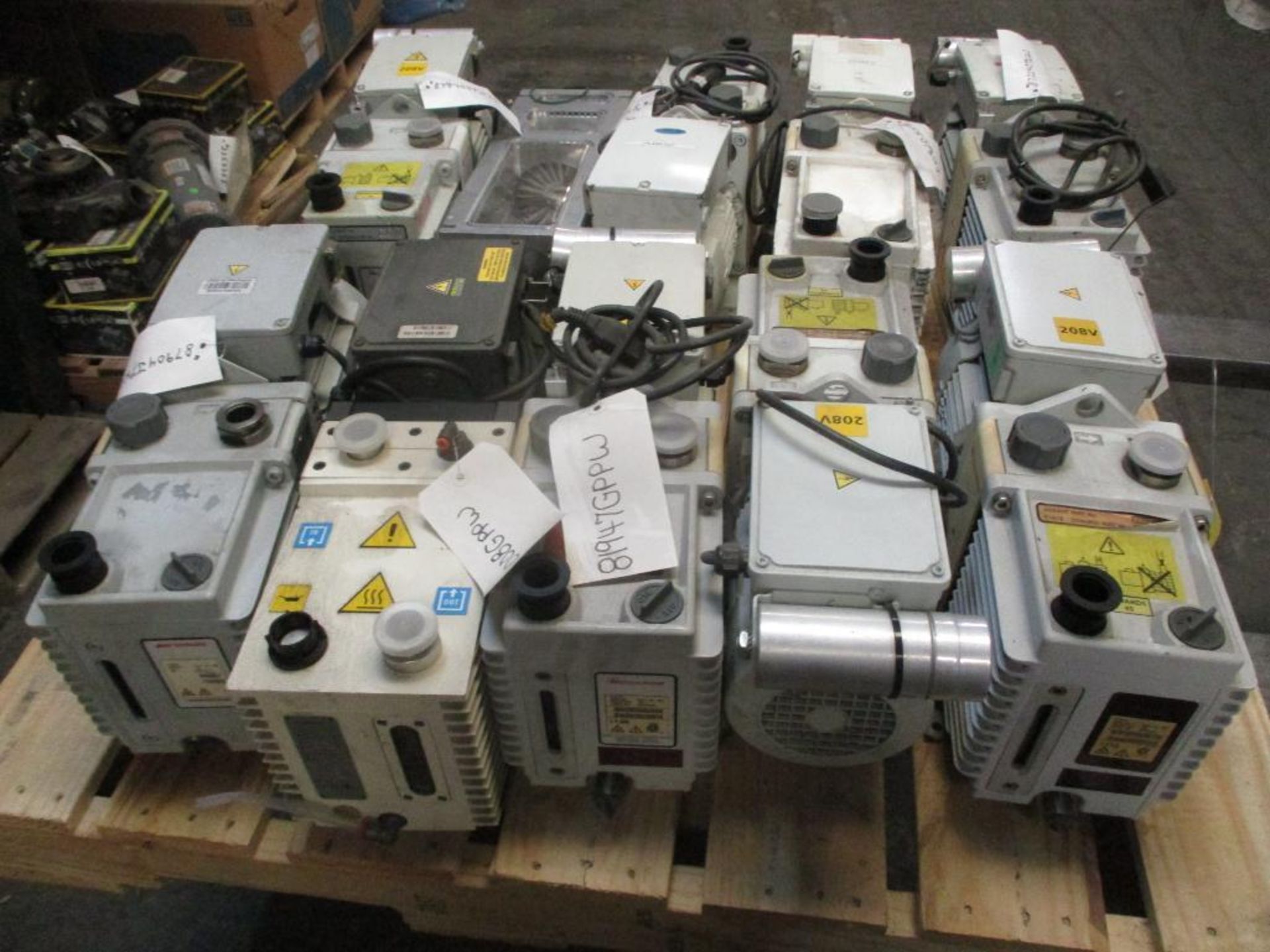 (10) Vacuum Pumps: (8) Edwards E1M18, (1) Agilent DS402, (1) Edwards EXT406-200-30H - Image 2 of 4