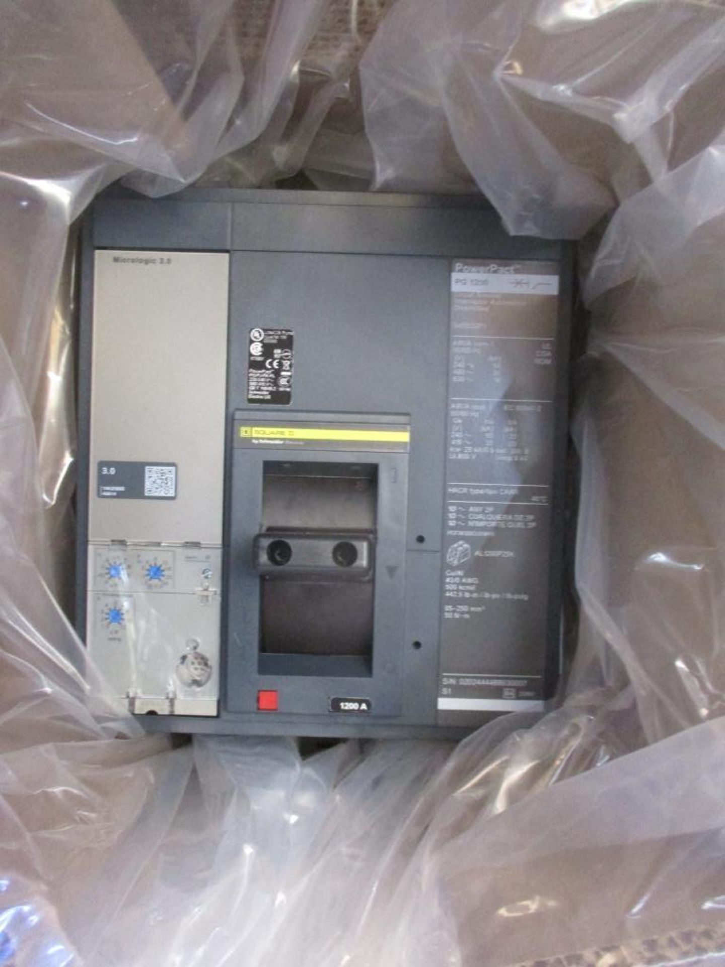 Square D 1200 AMP Circuit Breaker, 545920P1, 1200A, 3P, 600 VAC, Mod. PG 1200 (New in Box)