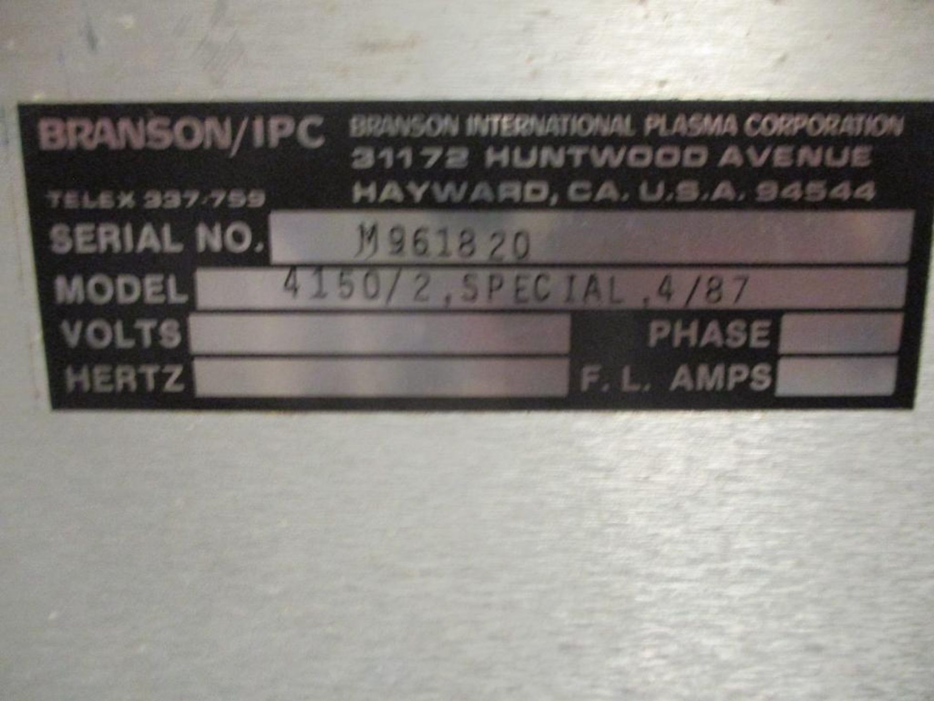 Branson/IPC 4000 Series Reactor Center Plasma Controller, Model 4150/2 (Used) - Image 4 of 4