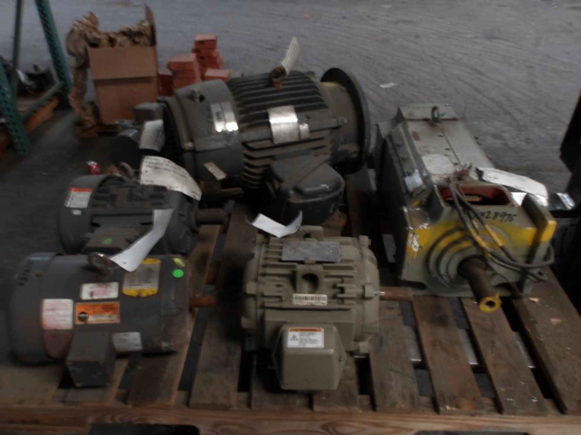 (6) Electric Motors, Various Size; GE, Baldor, Emerson, US Motor, Wartezeft (New & Used)