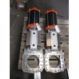 (New) Stafsjo 10" Stainless Pneumatic Knife Gate Valve, 2-Pieces Class 150, DN 200