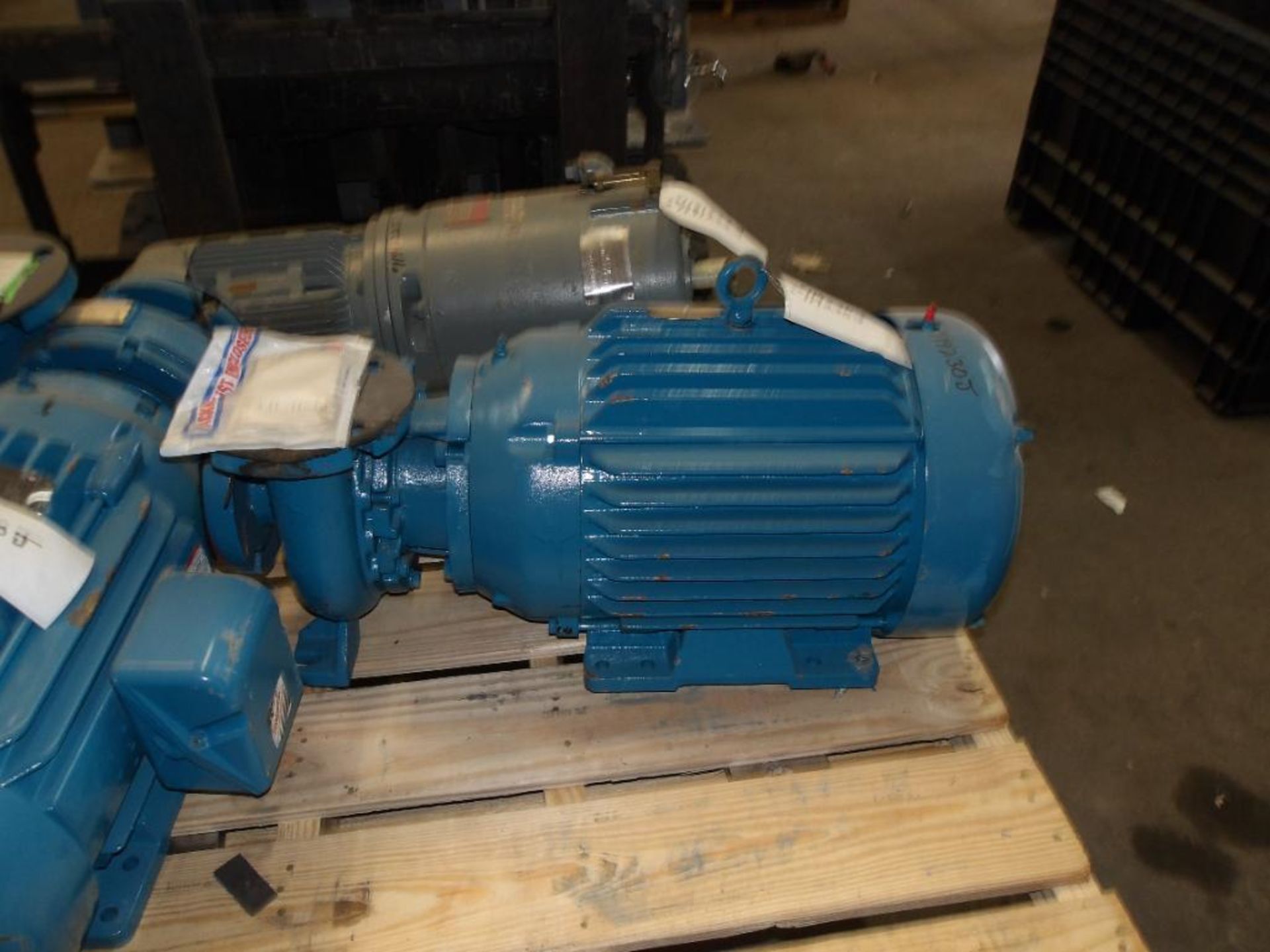 (3) Pumps w/ Motors; (1) Crane & Nuttall Gear Motor, (2) Baldor 20HP (New) - Image 2 of 4