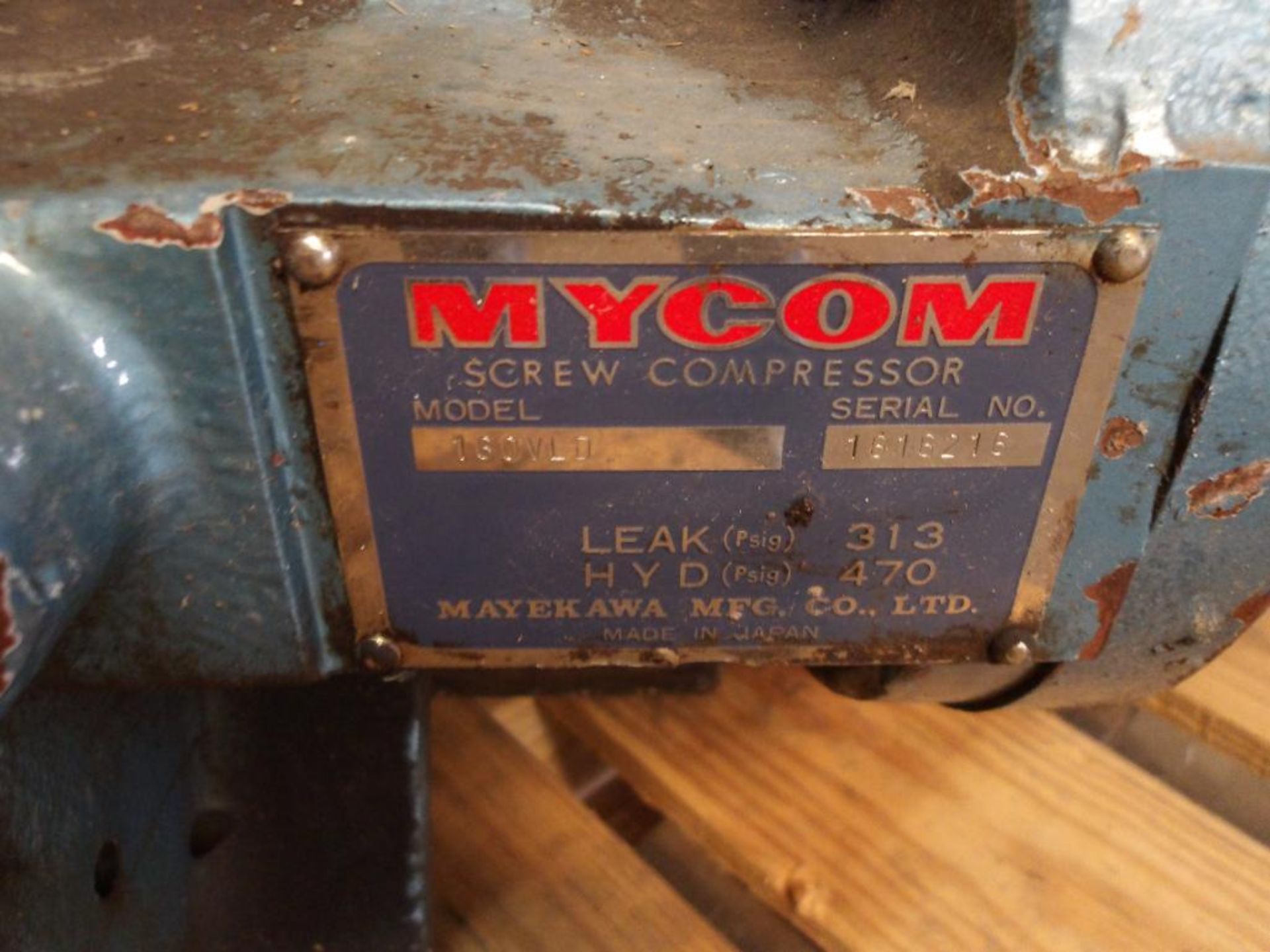 Mycom Screw Compressor, Model 160 VLD (Used) - Bild 2 aus 5