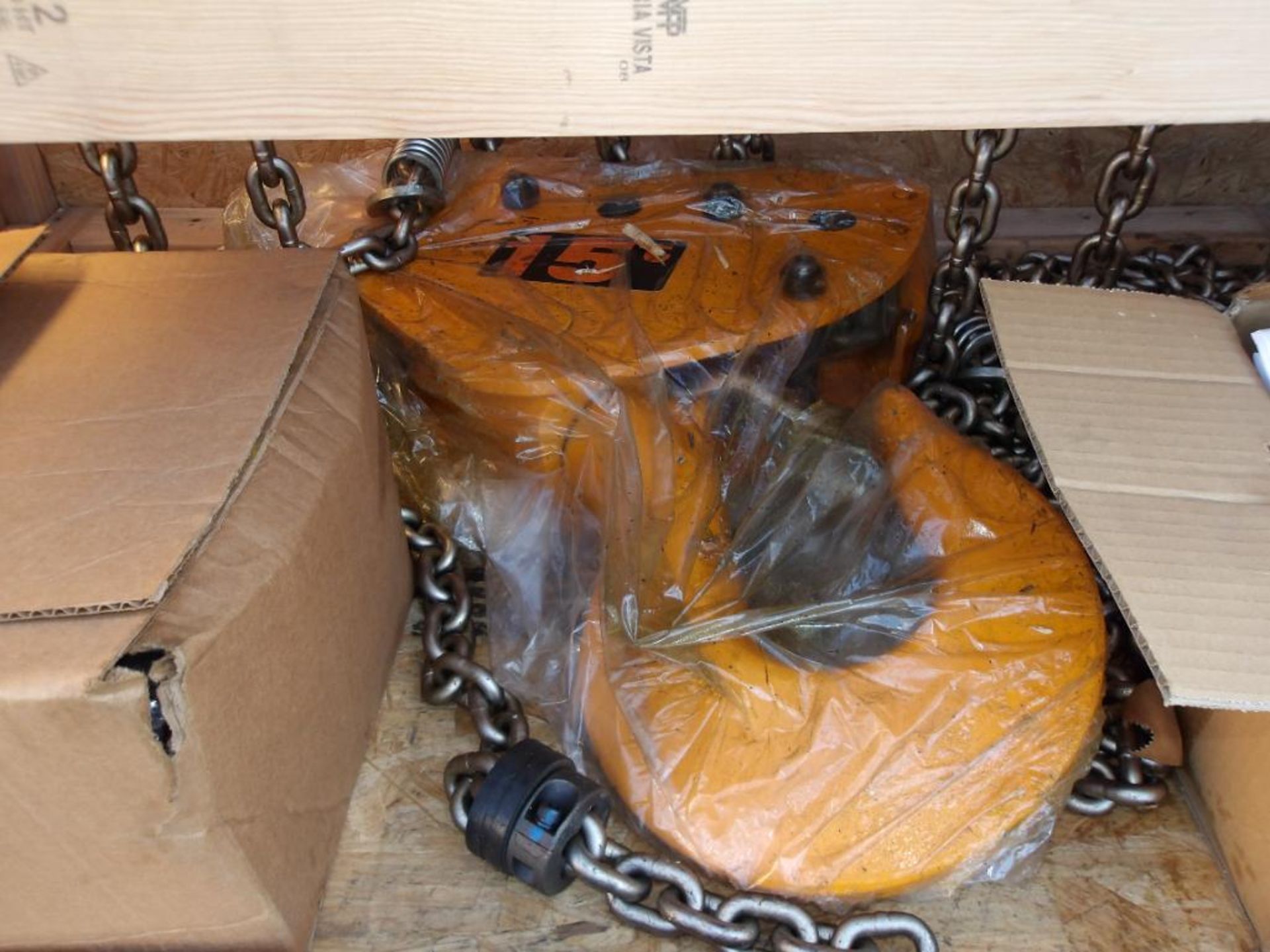 Harrington Electric 15-Ton Chain Hoist, Code: NER2020LD, S/N 330987 (New in Crate) - Image 3 of 4