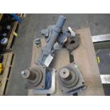 Dezurik 3" Steel Actuated 3-Way Plug Valve, (2) Wittenstein Speed Reducers, Ratio: 5/1