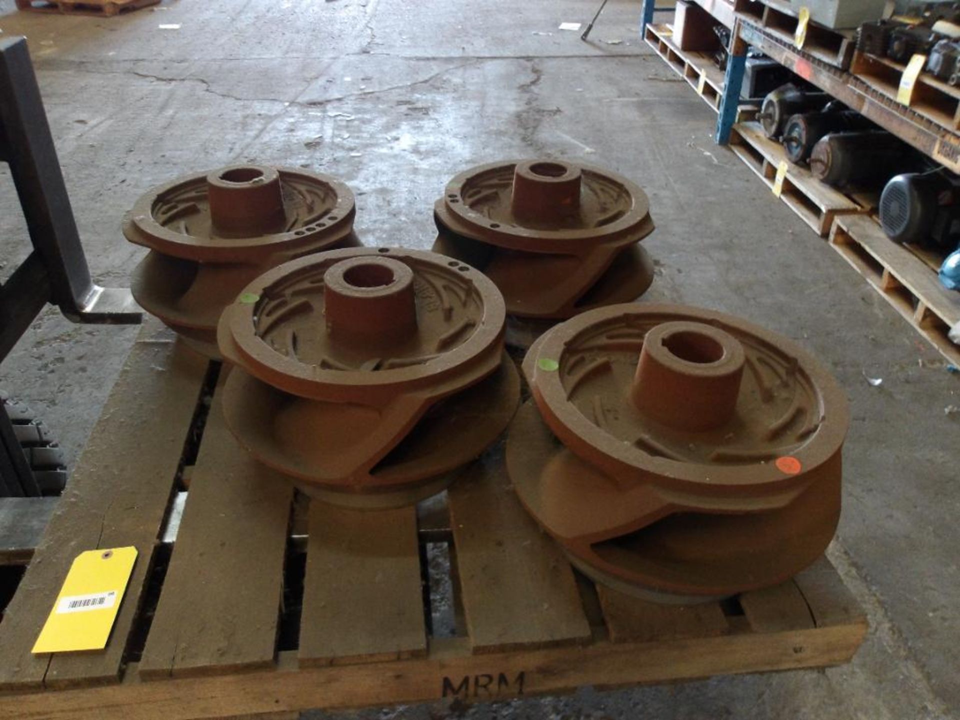 (4) Submersible Pump Impellers, Iron, Casting No. 615T3 (New)