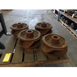 (4) Submersible Pump Impellers, Iron, Casting No. 615T3 (New)