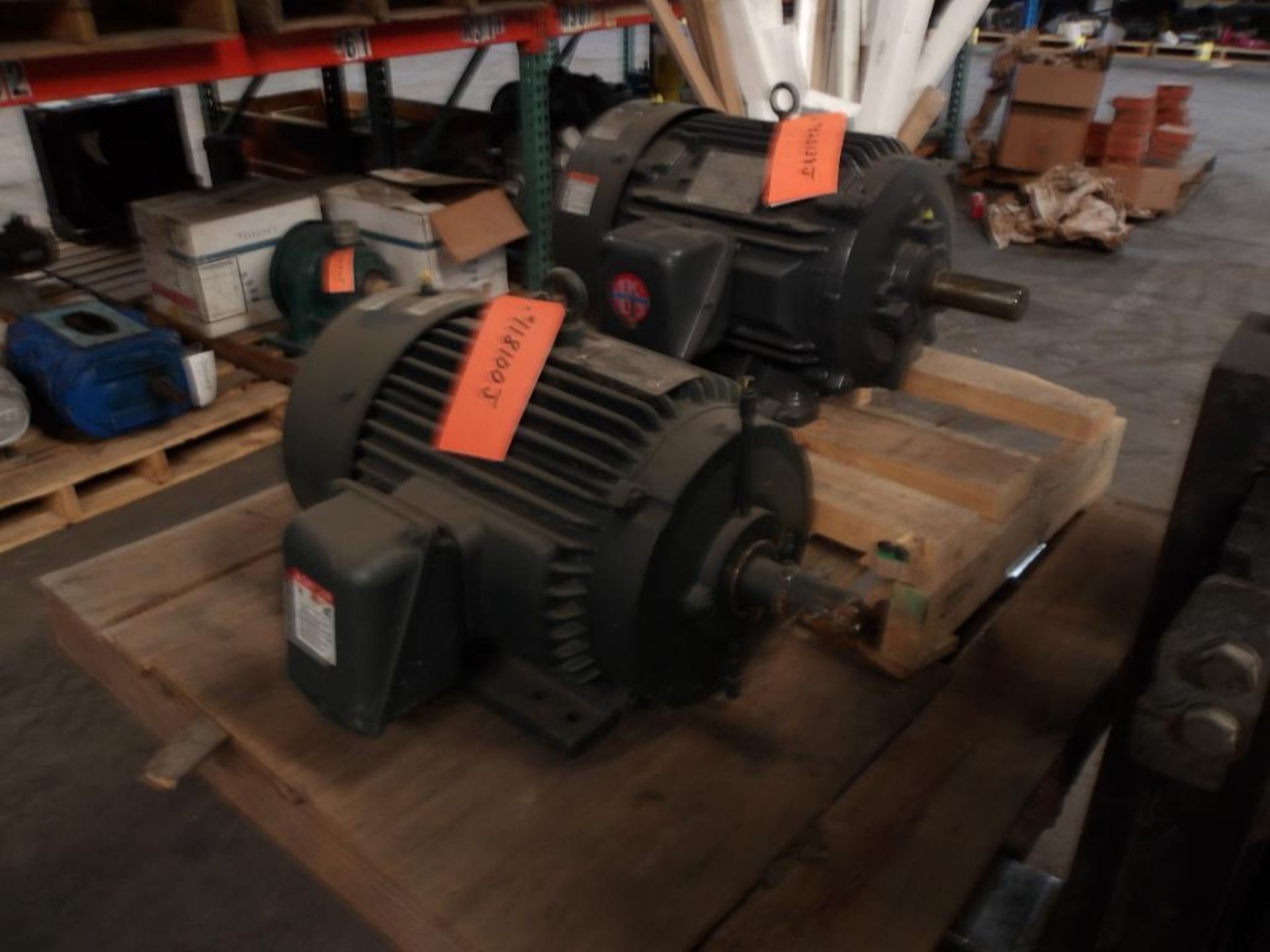 (2) (New) Electric Motors: (1) Toshiba, 20 HP, (1) US Motor, 15 HP - Image 5 of 5