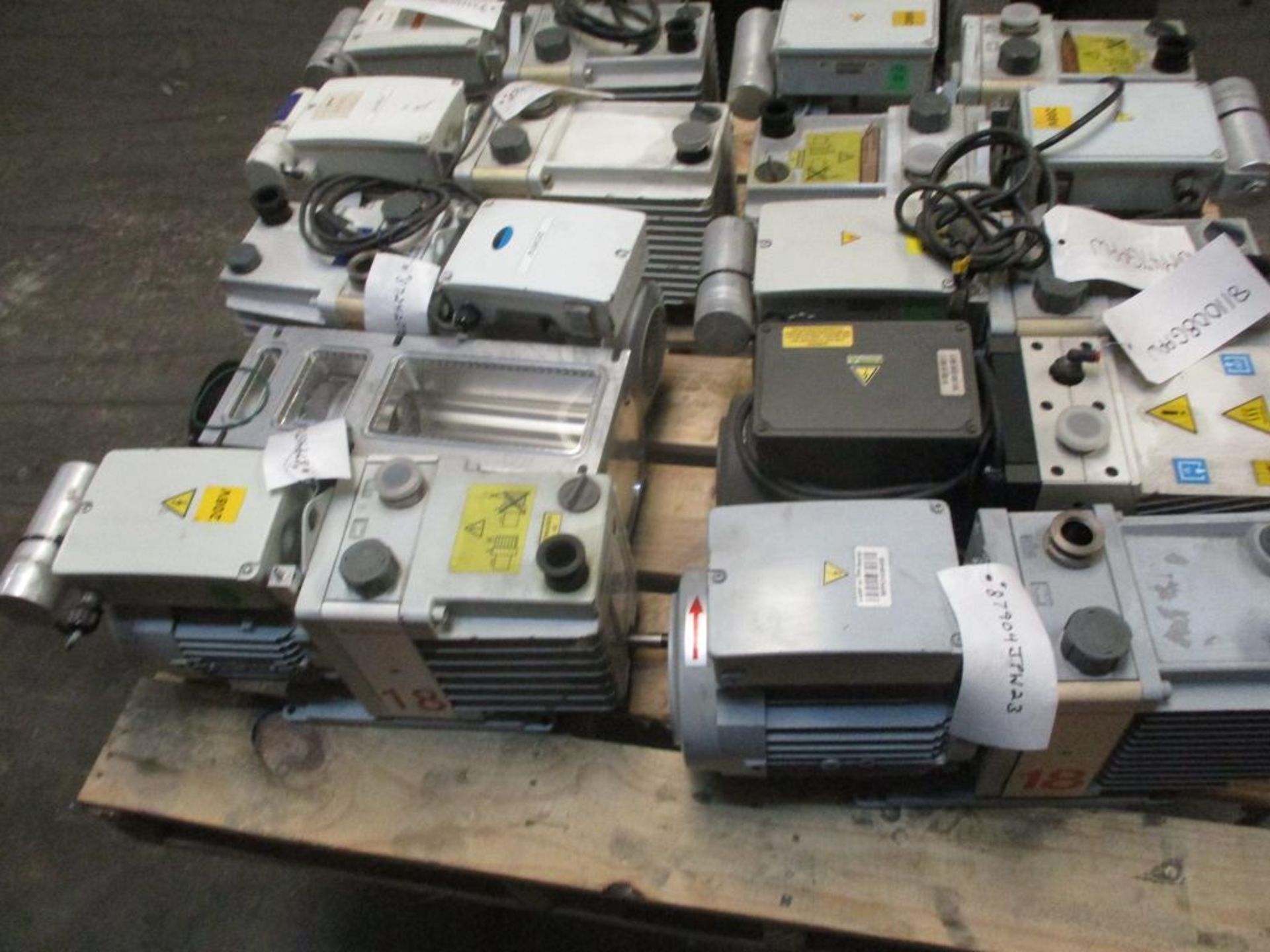 (10) Vacuum Pumps: (8) Edwards E1M18, (1) Agilent DS402, (1) Edwards EXT406-200-30H - Image 3 of 4