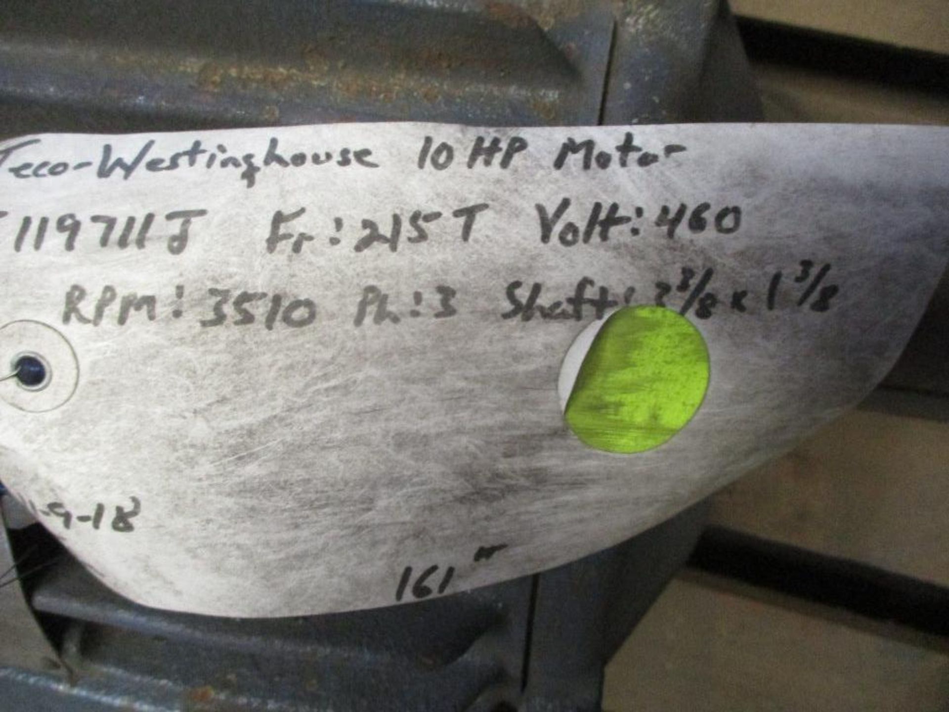 (2) (New) Weg 2 HP Motors, (1) (Used) Marathon 7-1/2 HP Motor, (1) (Used) Westinghouse 10 HP Motor - Image 4 of 4