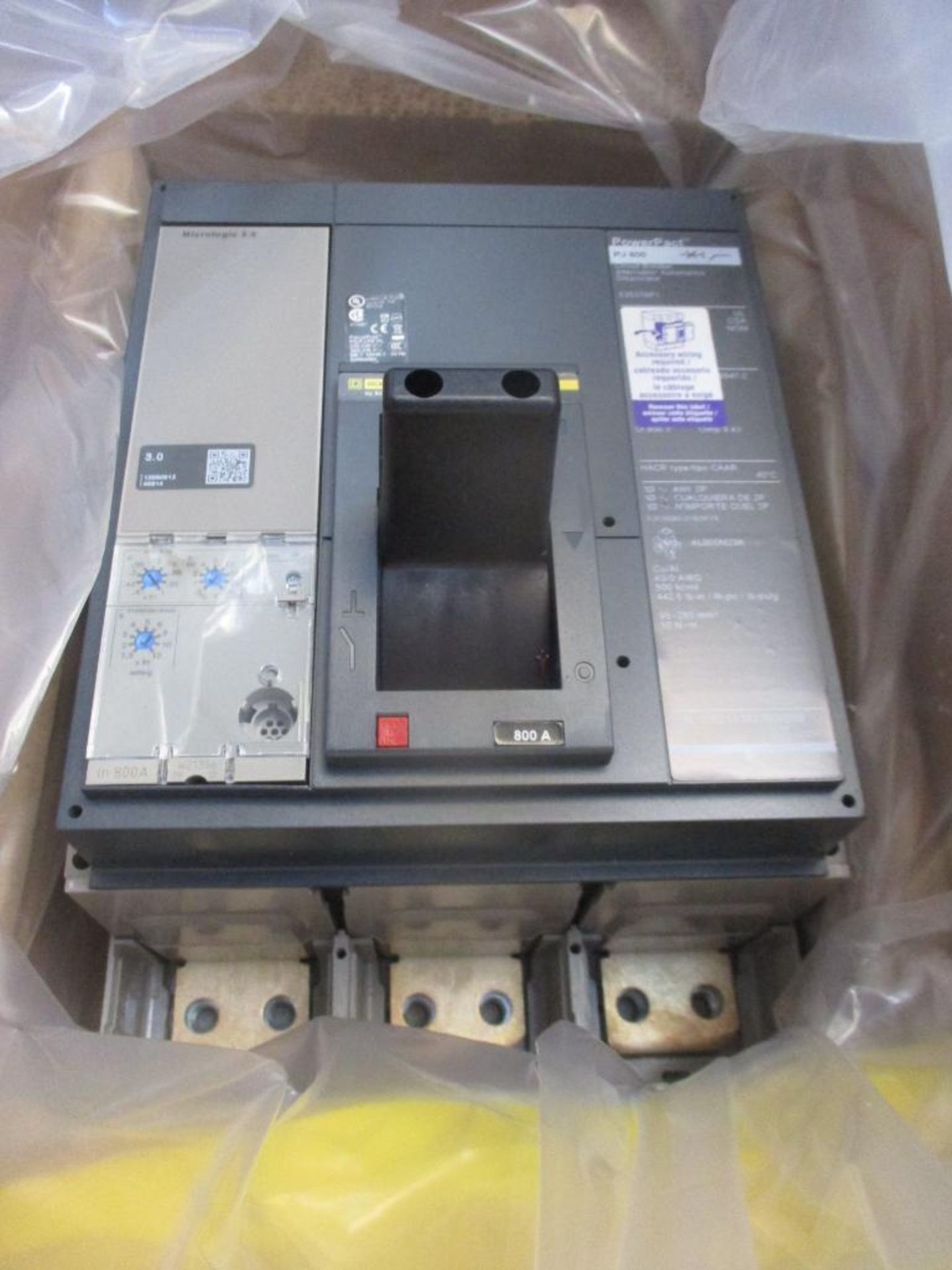 Square D 800 AMP Circuit Breaker, 53537681, 800A, 3P, 600 VAC, Mod. PJ 800 (New in Box) - Image 3 of 4