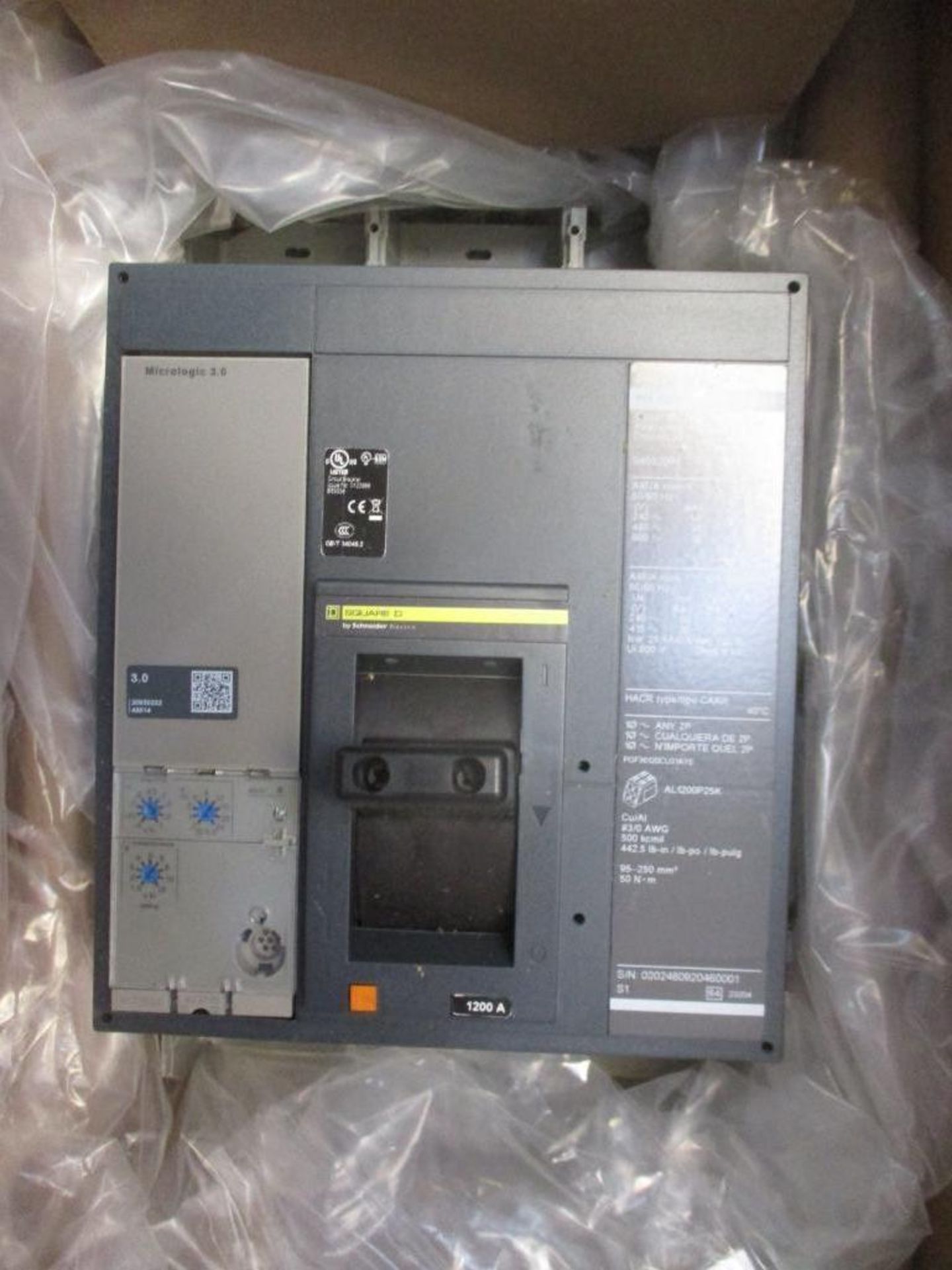 Square D 1200 AMP Circuit Breaker, 545920P1, 1200A, 3P, 600VAC, PG1200 (New in Box)