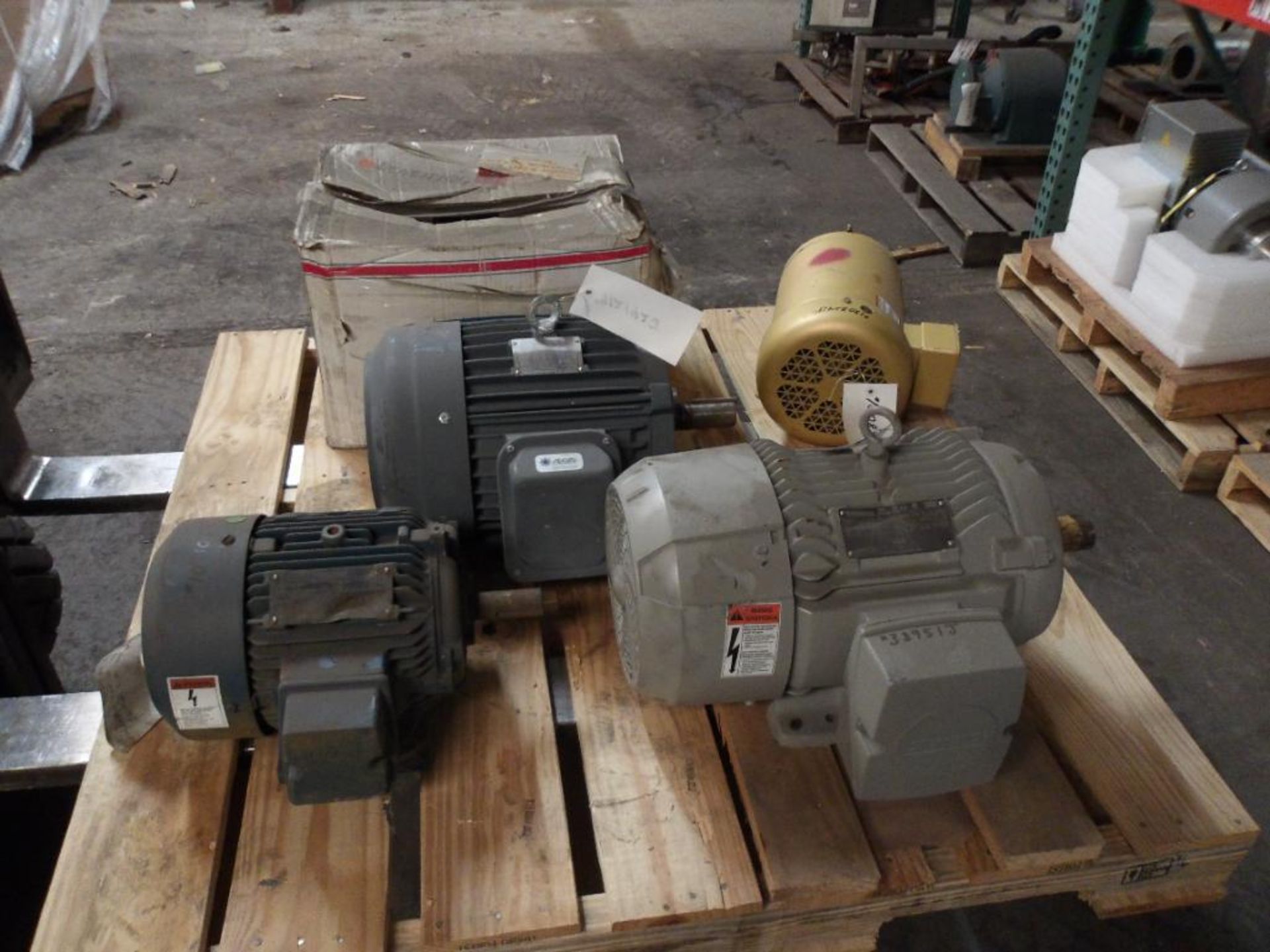 (5) Electric Motors; Leeson, Siemens, Baldor, Westinghouse, (2) HP, (2) 7.5 HP, (1) 3 HP (New)