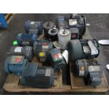 (13) pcs. US 5 HP / Reliance 3 HP, Several Small Motors