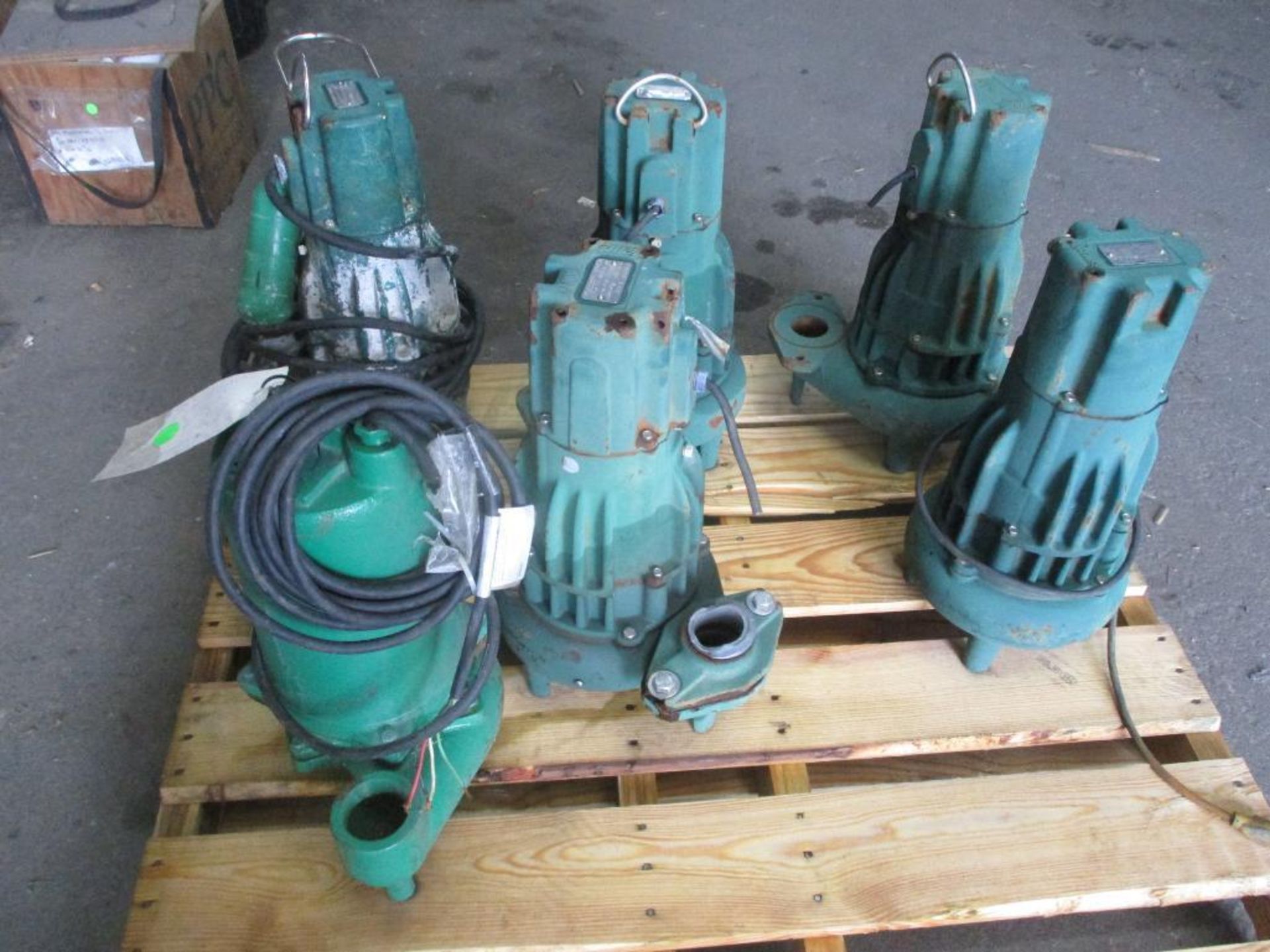(6) (Used) 2" Submersible Pumps; (1) Meyer .5 HP, (5) Zoeller .5 HP