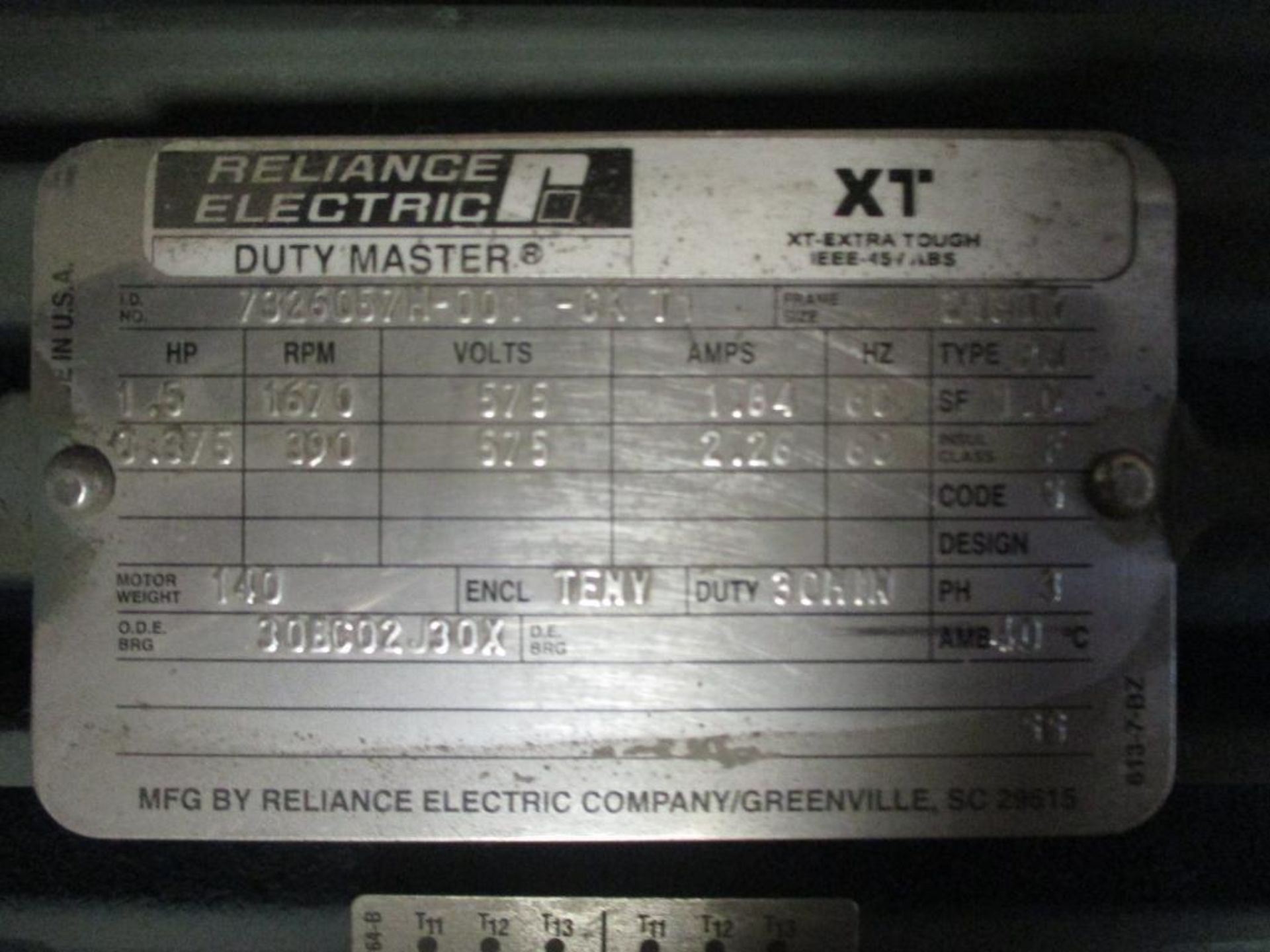 Dodge 1.5 HP Gear Motor, Ratio: 192/1 - Image 4 of 4