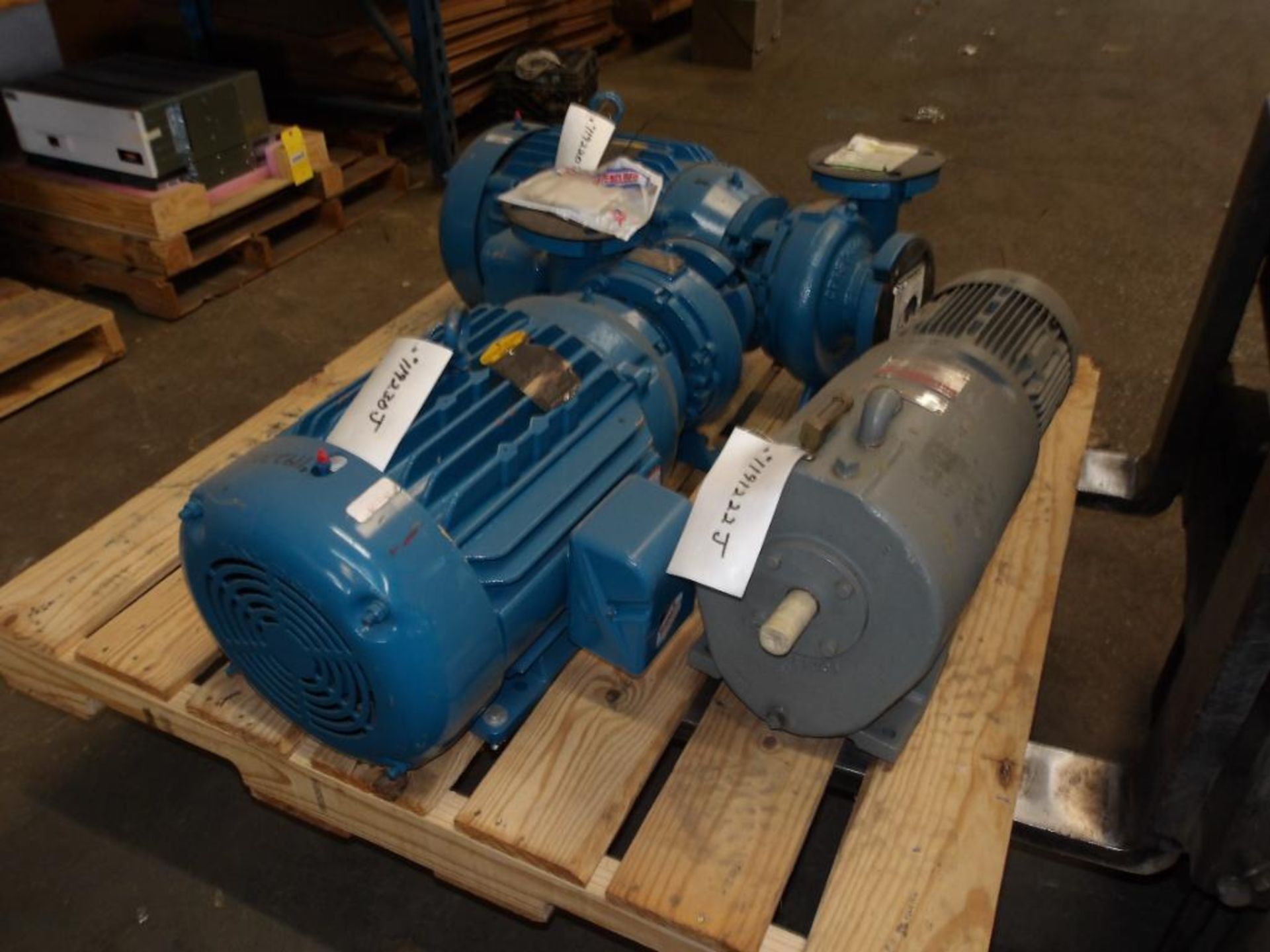 (3) Pumps w/ Motors; (1) Crane & Nuttall Gear Motor, (2) Baldor 20HP (New) - Image 4 of 4