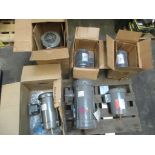 (6) (New) Motors; (1) US .25 HP, (1) Baldor 1 HP, (2) Marathon 3/4 HP, (1) Baldor 2 HP, (1) US 1-1/2