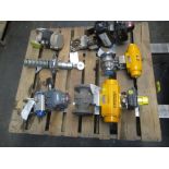 (New) Apollo 2" Pneumatic Valve, Quadrant 1-1/2" Stainless Pneumatic Valve, JC 1" Stainless (6) Pcs.