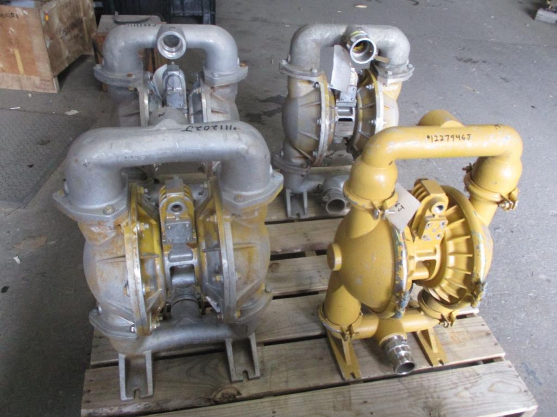 (4) Vera-matic 2" Stainless Diaphragm Pumps (Used, Tested Good w/ Air)