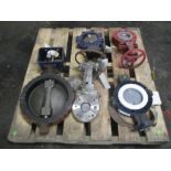 Fabri SST 3", Red SST 4" Knife Gates, 2-6" & 1-12" Butterfly Valves