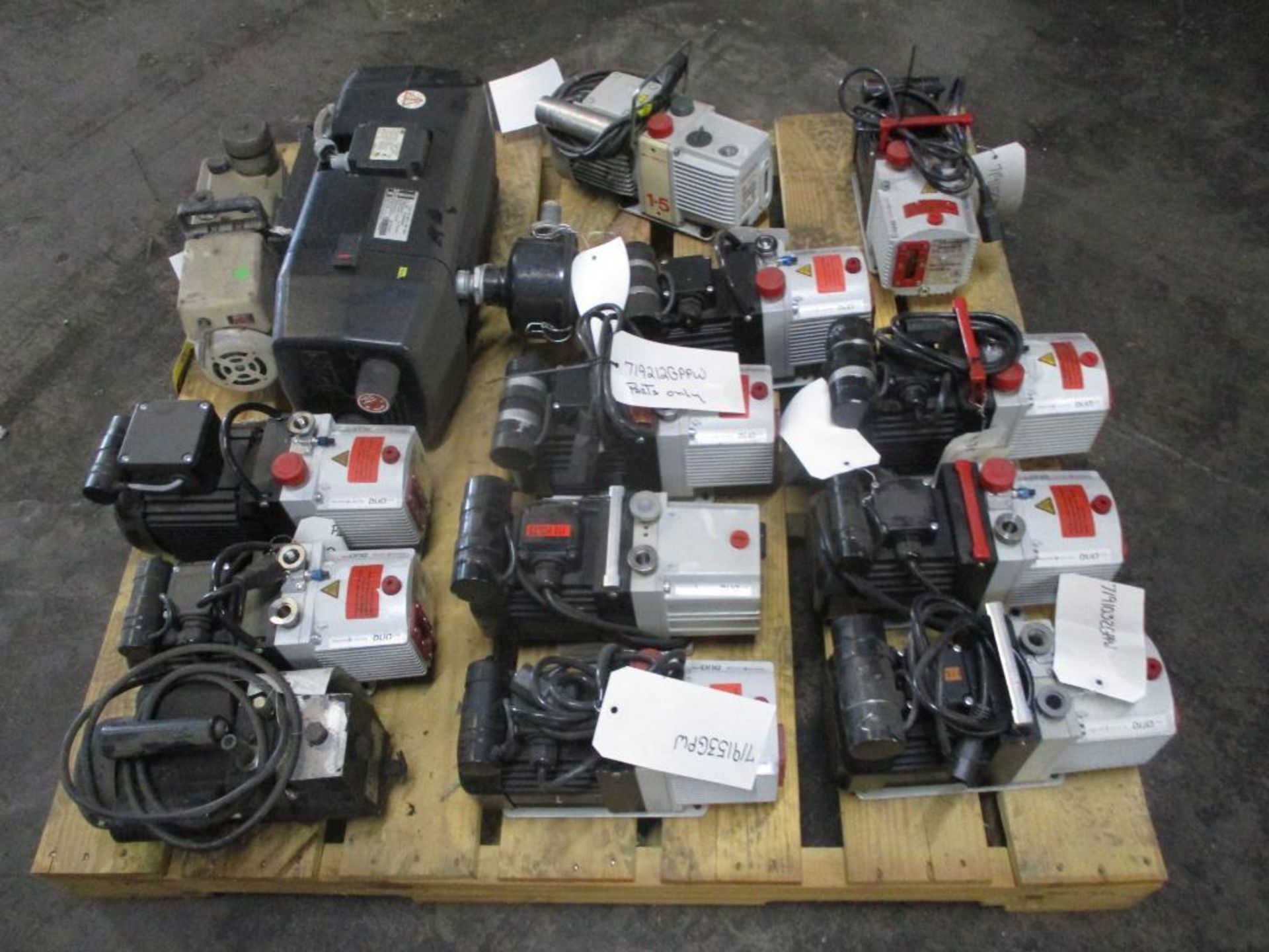 (10) Pfieffer Duo 2.5 & 3 Vacuum Pumps, Busch DC 0025, Edwards, (14) pcs. - Image 4 of 4