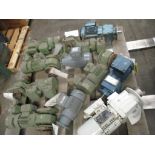 (11) Small Gear Motors; Lenze, Sew Eurodrive, Bauer, & More (Used)