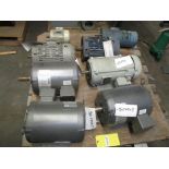 (8) Motors; (3) Baldor, 7-1/2 HP, 200 V, 1770 RPM, Siemens 2 HP & 3HP, & More