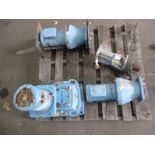 (Used) Chemineer 1 GTA-2 Mixer-2HP, (2) Chemineer 5JTD-1.00 Mixers, D10 Hydra-Cell