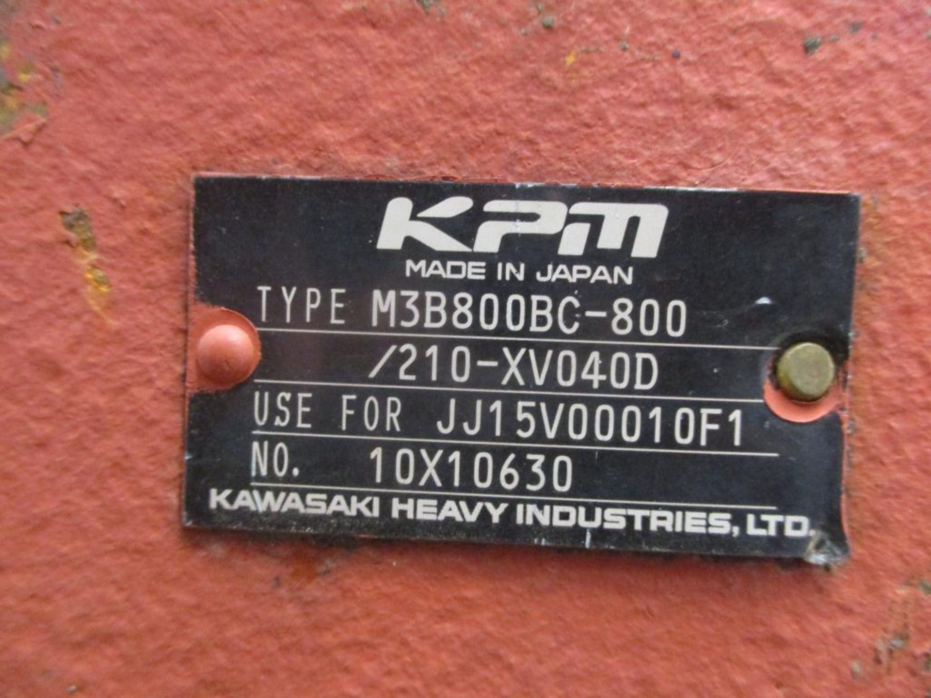 KPM Motor Hidraulico Kawasaki, M3B800BC-800 (Used) - Image 4 of 4