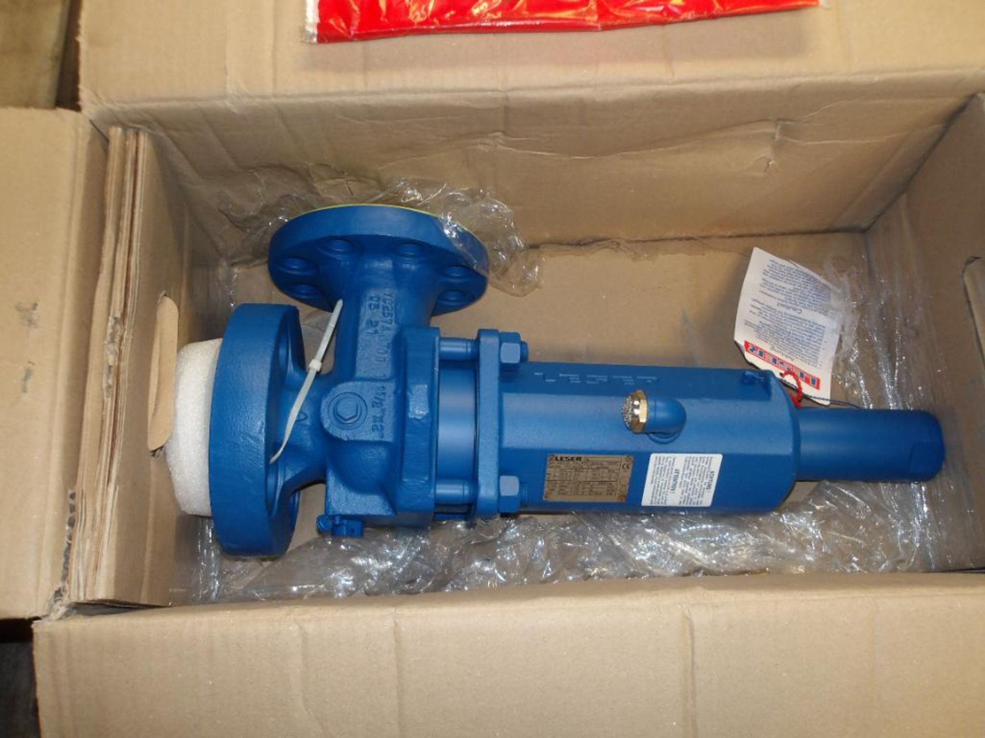 (2) Leser Pressure Relief Valves, Type 5262.0182, Size: 1-1/2 (New in Box)