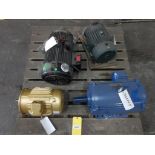 (4) Electric Motors; Teco, Ingersoll Rand, Reliance, Baldor (New)