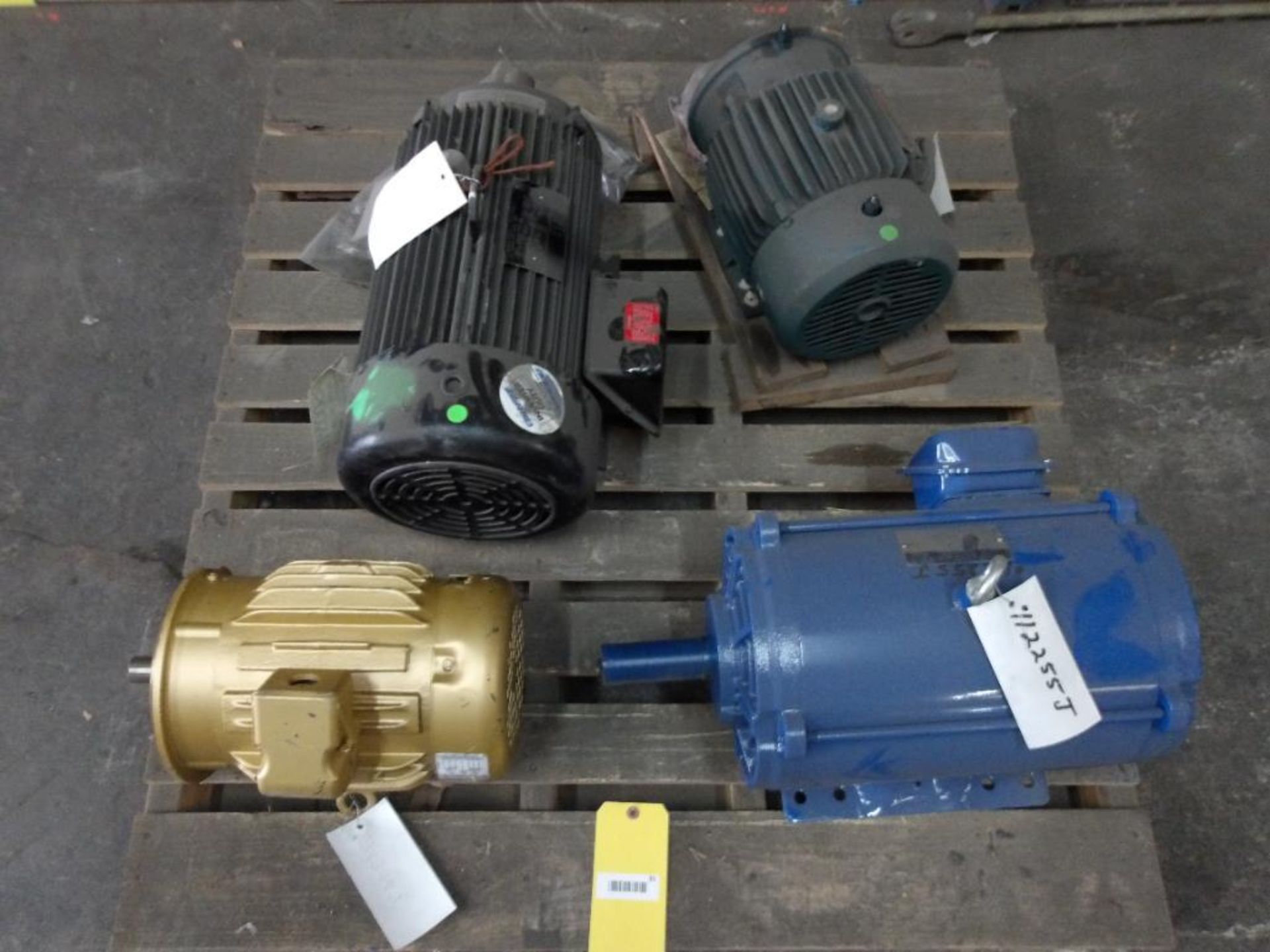 (4) Electric Motors; Teco, Ingersoll Rand, Reliance, Baldor (New)