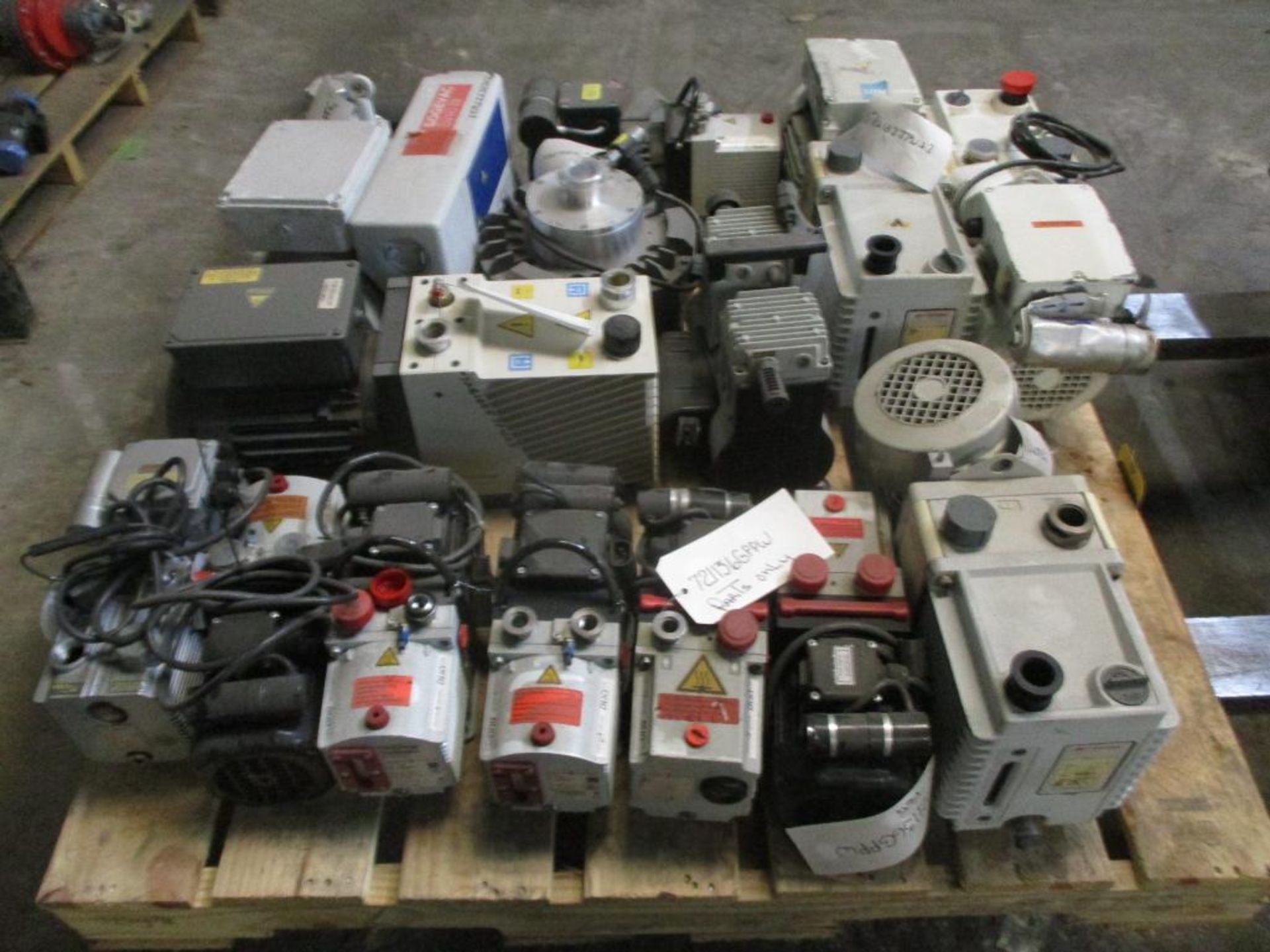 (14) Vacuum Pumps; Pfieffer DV02.5, DV03, Edwards E2M18, Agilent DS402 & More