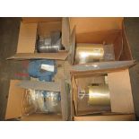 Motors; (2) Baldor 15 HP, (2) Weg 10 HP, (2) Weg 5 HP (New)