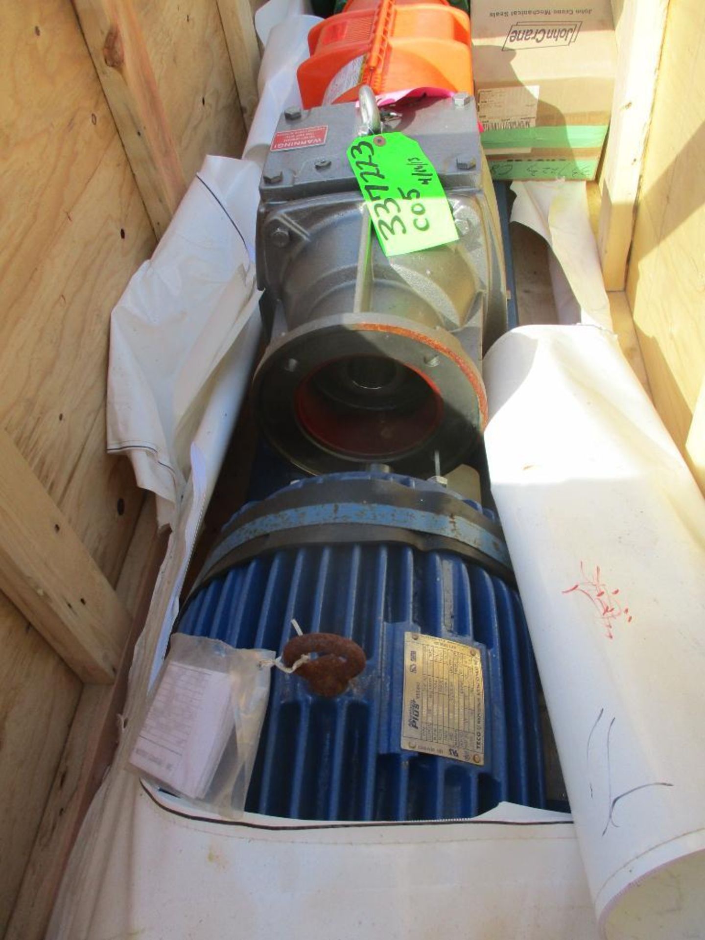 (1) Tarby Pump, 1-107T065XSF307, w/ 15HP Motor, Stainless Steel (New in Crate) - Image 3 of 4