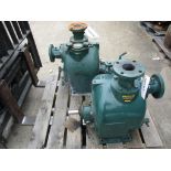 (2) 3" Pioneer Self-Priming Trash Pumps, Size 3", Model P3B087L75-H0, P3087L1-H0-10-4