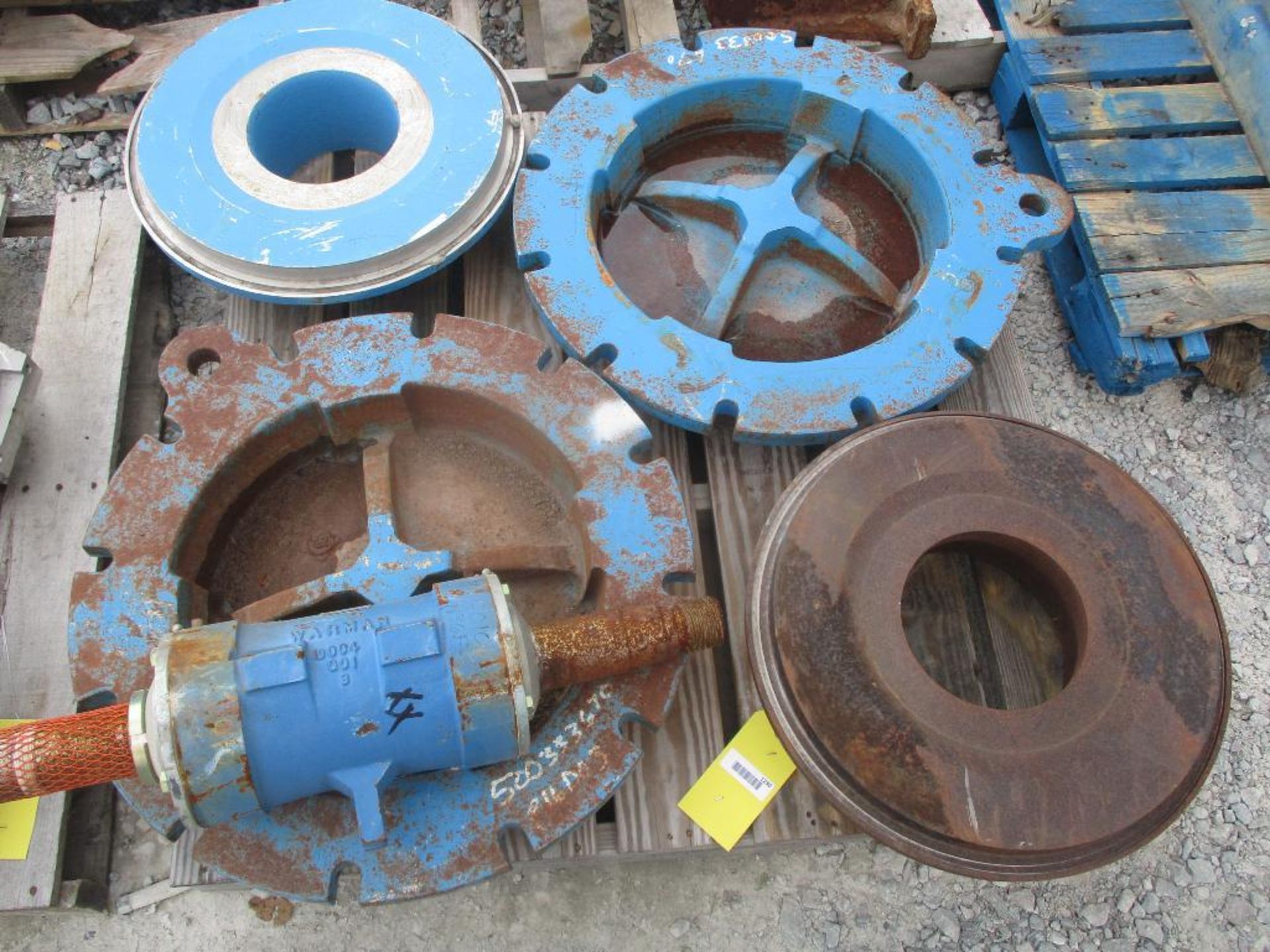 (1) Pallet of Goulds Slurry Pump Parts