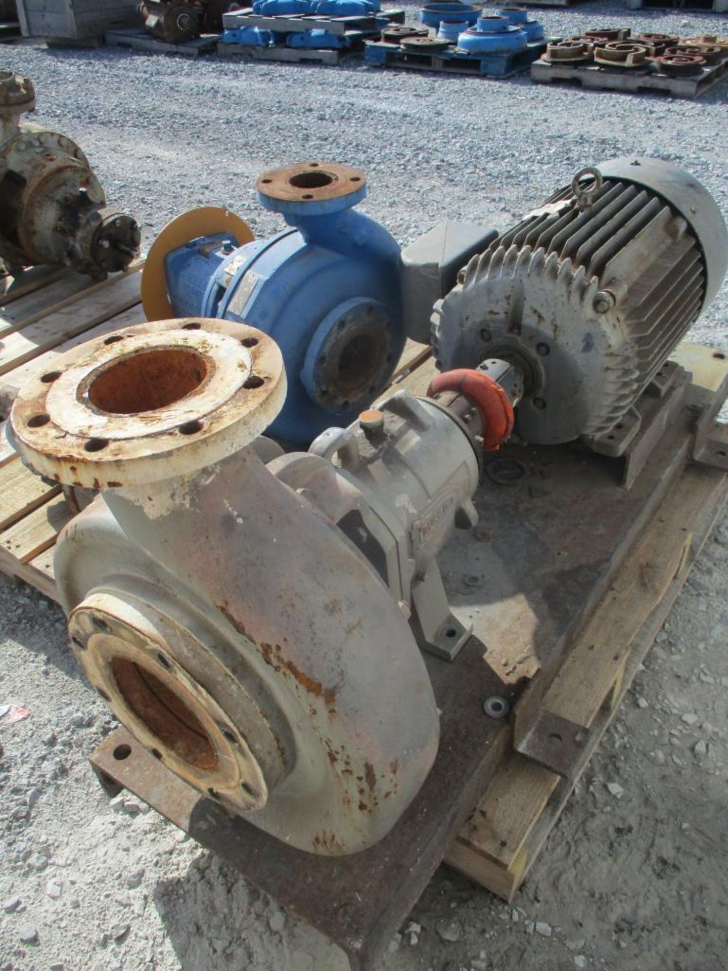 (1) Goulds 3x4x13 Pump, (1) Durco 4x6x13A Pump w/ 15HP Motor, (1) 2" Durco SS Pump - Image 3 of 4